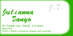 julianna danyo business card